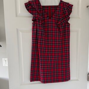 Draper James Red Plaid Mini Dress